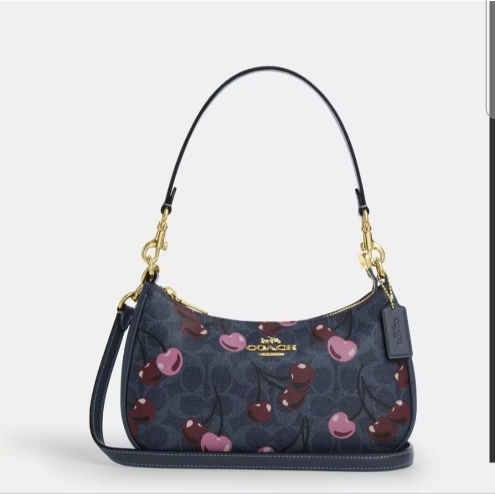 Coach Teri Cherry Print Shoulder Bag